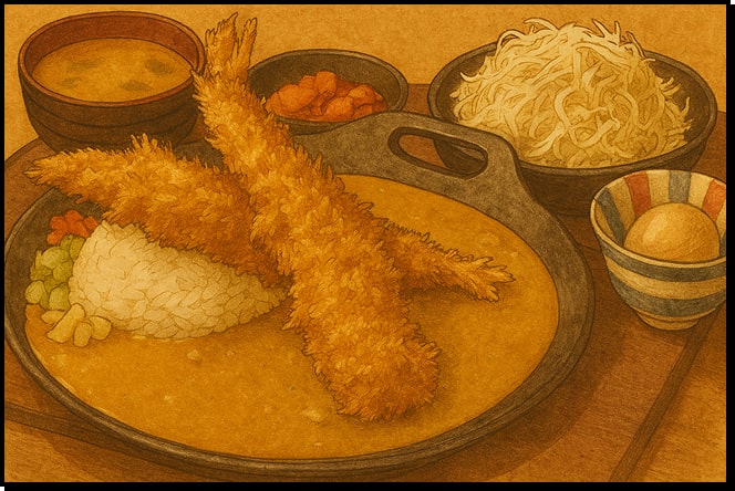 에비가츠동 일러스트